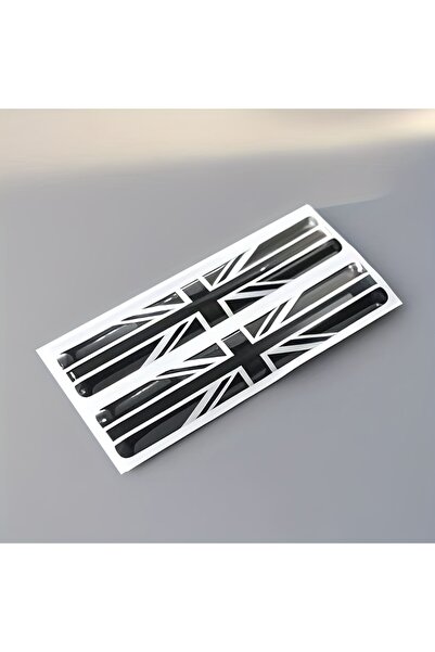 Choice ملصقات سيارة صغيرة سوداء اللون، قطعتان، تحملان علم المملكة المتحدة (GB...