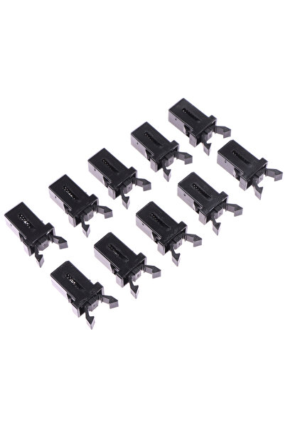 Choice1 Black 10pcs Trash Can Plastic Lk Self-Lking Switch Replacement Catch ...