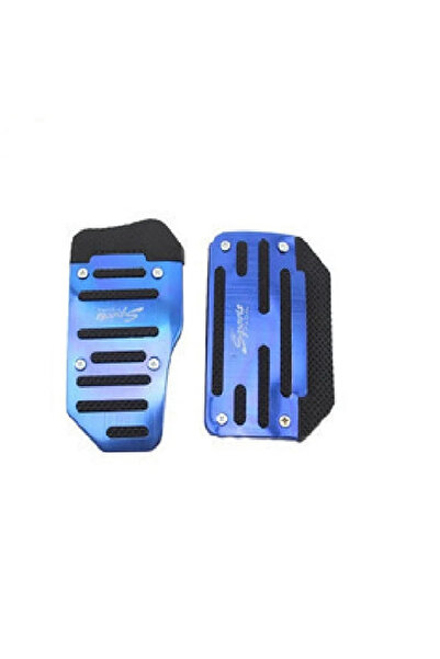 Choice4 غطاء دواسة السيارة الأوتوماتيكية من الألومنيوم العالمي الأزرق، غطاء د...