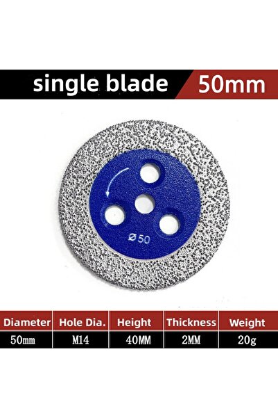 Choice شفرة منشار ماسية صغيرة أحادية 50 مم مع قرص قطع حجري ملولب للجرانيت وال...