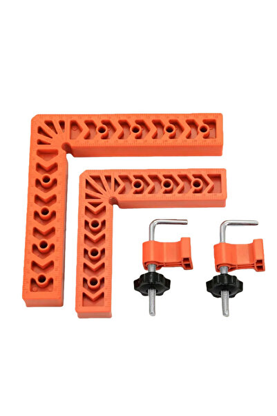 Choice مجموعة من 4 قطع من مربعات تحديد المواقع بزاوية 90 درجة مصنوعة من سبائك...