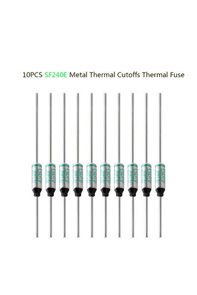 Choice صمامات حرارية SF240E 10A 250V 240 درجة مئوية (عبوة من 10 قطع)