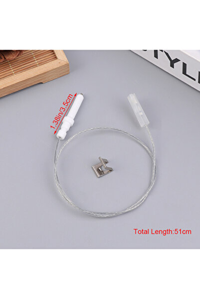 Choice B قطعة واحدة من قطب الإشعال الاحتياطي لموقد الغاز مع شمعة الإشعال وسلك...