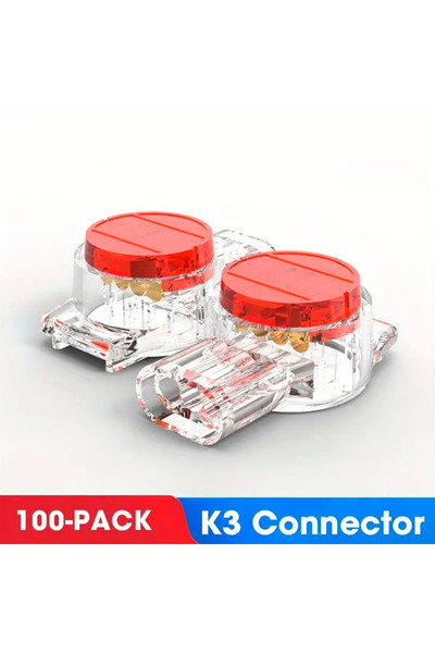 Choice1 K3-100 قطعة، 100 قطعة، موصلات طرفية للتوصيل بالضغط، موصلات K1 وK3، أس...