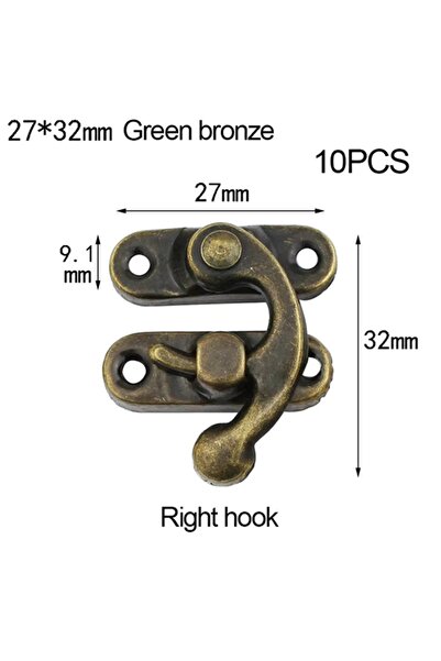 Choice brown right 10PCS/bag Vintage Metal Hardware Furniture Wooden Box Leat...