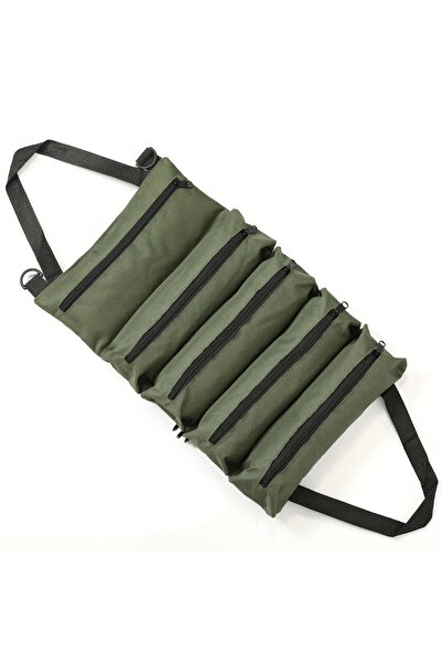 Choice حقيبة أدوات متينة قابلة للطي باللون الأخضر - مصنوعة من قماش أكسفورد، م...