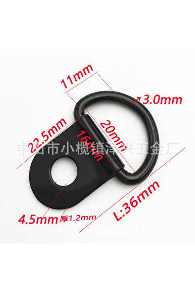 Choice 4.5mm 10PCS 10pcs D Shape Pull Hook Tie Down Anchor Ring Iron Stainles...