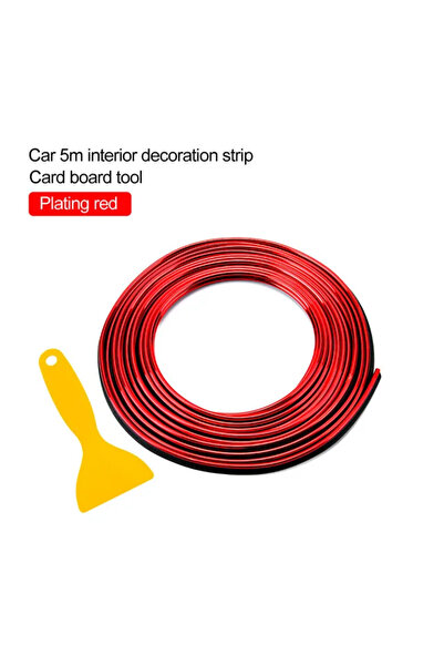 Choice1 01-Red 5M/Pcs Universal DIY Car Styling Flexible Interior Decoration ...