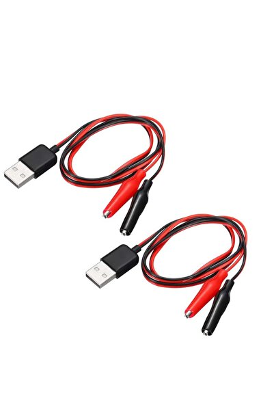 Choice كابل محول USB ذكر إلى مشبك تمساح (قطعتان) كابل USB ذكر إلى مشبك تمساح ...