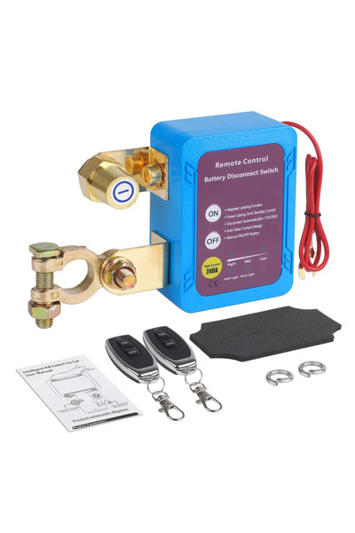 Choice1 مفتاح فصل بطارية لاسلكي عادي 240 أمبير 12 فولت مع مفتاح إيقاف تشغيل ت...