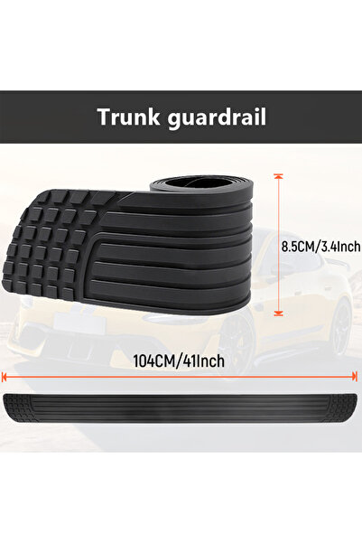 Choice 1PC SEAMETAL Universal Rear Trunk Guard Plate Sticker Car Rear Bumper ...