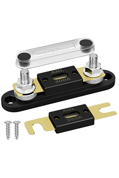 Choice صندوق فيوزات DaierTek ANL بقوة 300 أمبير مع فيوز ANL بقوة 300 أمبير، ب...