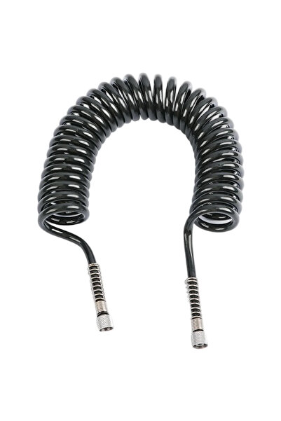 Choice 1pcs PU Air Hose Spring Pneumatic Hose 1/8 Inch Thread Black Flexible ...