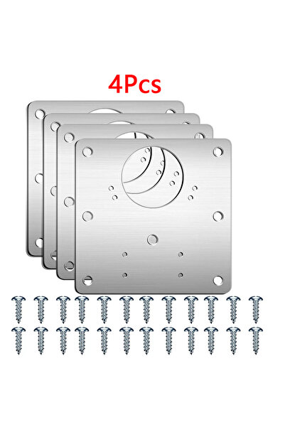 Choice مجموعة مكونة من 4 قطع لإصلاح مفصلات خزانة المطبخ ولوحة تثبيت مفصلات با...