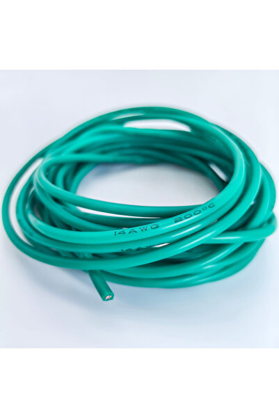 Choice75 سلك كهربائي سيليكون أخضر بطول 5 أمتار، مقاس 16 AWG، متوفر بأحجام 14/...