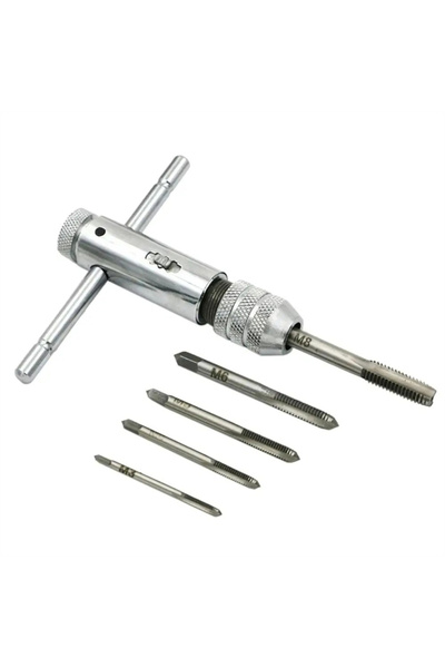 Choice 6 in 1 Tap Ratchet Wrench Adjustable T-Handle Holder Tap with M3-M8 Ma...