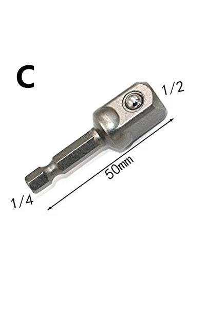 Choice1 مجموعة محولات فولاذ الكروم والفاناديوم C، مثقاب ذو ساق سداسي ورأس مرب...
