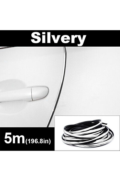 Choice11 Silvery 5m 2/5/10M Car Door Edge Scratch Protector DIY Trim Strips G...