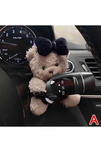 Choice دمية دب طيار تُستخدم لتزيين ناقل الحركة في السيارة، دمى إشارات الانعطا...