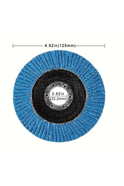 Choice قرص صنفرة معدني بقطر 125 مم وحبيبات 120، مناسب لعجلات جلاخة الزاوية، م...