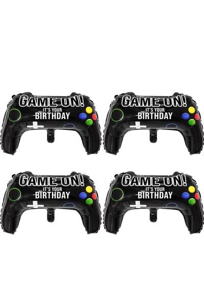 Choice 23.6inch black 4pcs 23.6 x 15.7 inches Video Game Party Balloons Game ...