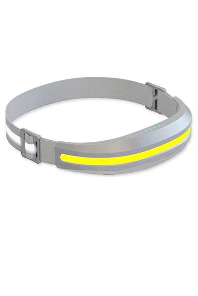 Choice1 LX300 Silver White Portable COB Headlamp Rechargeable Red and White L...