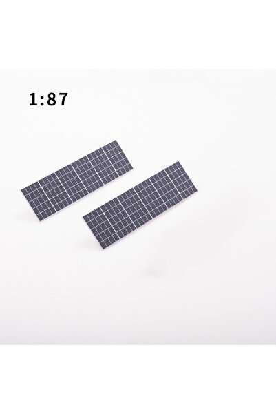 Choice 2PCS 1-87 Scale 2PCS Miniature Solar Photovoltaic Pancel Model 1/64 1/...