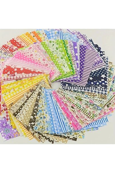 Choice 45 غرام، 10 سم، أبيض، 50 قطعة/عبوة، قماش قطني 10×10 سم، بنقوش زهور مخت...