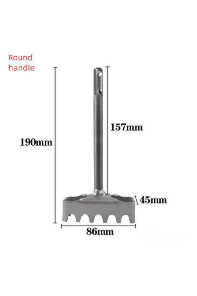 Choice مثقاب ثقب مربع محمول بمقبض دائري، متعدد الوظائف، أسنان شبه منحرفة، مثق...