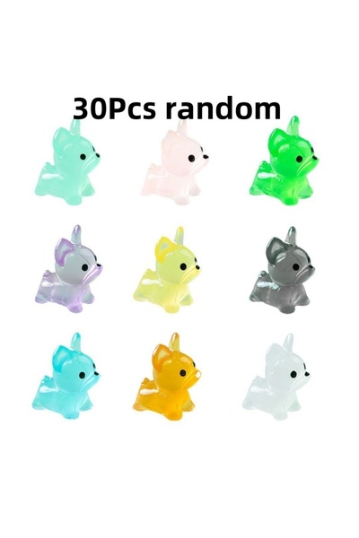 Choice 30 قطعة عشوائية من إكسسوارات الجراء الصغيرة المضيئة اللطيفة، لعبة كلب ...