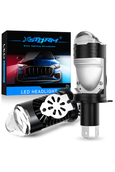 Choice عدسات LED من نوع XSTORM H4 بقوة 100 واط، مصابيح أمامية LED للسيارات بت...