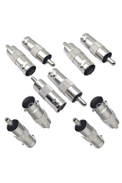 Choice مجموعة محولات فيديو المراقبة BNA-RCA KJ (10 قطع) - موصلات BNC أنثى/ذكر...