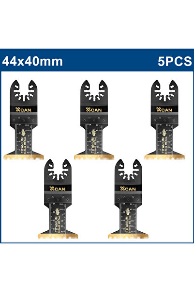 Choice 5pcs XCAN 44mm Oscillating Saw Blades Bi-Metal Titanium Multitool Blad...