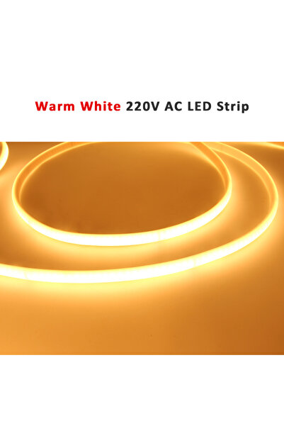 Choice شريط إضاءة LED أبيض دافئ بطول 3 أمتار، سلك ثنائي الأطراف، 220 فولت، مق...