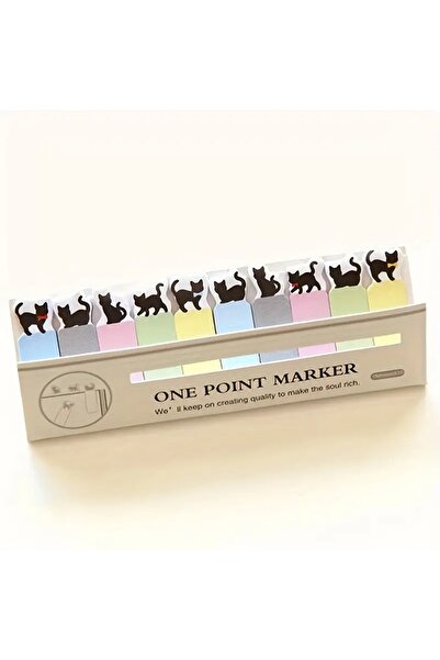 Choice black 150 Sheets/Pack, Cartoon Cat Theme Sticky Notes Set - Perfect fo...