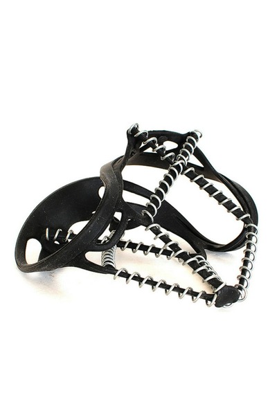 Choice Black TPE Ice Cleats with Steel Chains - Durable Portable Anti-Slip Sh...