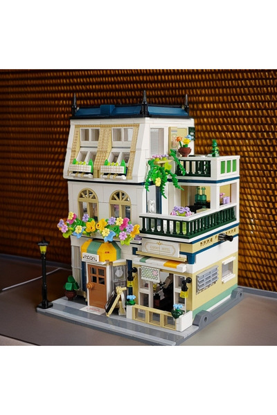 Choice مجموعة بناء فيلا الحديقة التعليمية، 1000 قطعة، سلسلة مشاهد شارع الفتيات