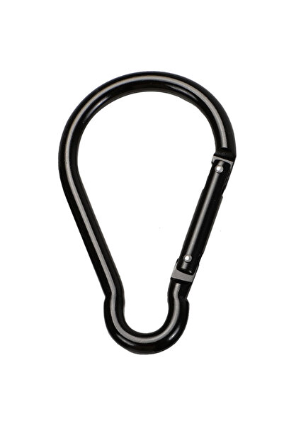 Choice black Aluminum Alloy Carabiner Hooks Gourd Shape Non-locking Design La...