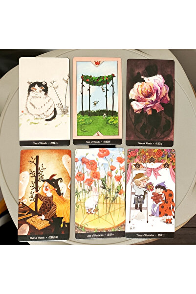 Choice مجموعة أوراق التارو الخضراء أركانا 78، 10.3 × 6 سم، 78 ورقة، مستوحاة م...