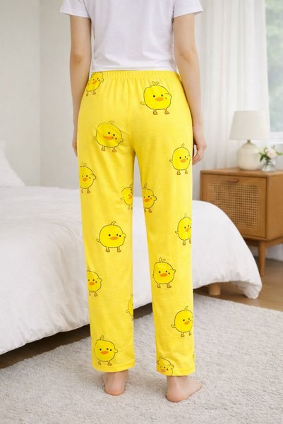BLUE NIL Women's Chick Patterned Single Bottom Pajamas