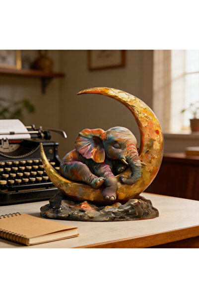 Choice Moon Sleepiness Elephant silicone mold, reusable resin mold, clay and ...