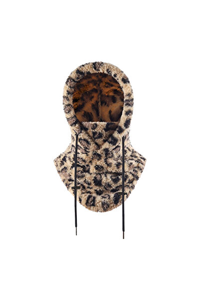 Choice Leopard-Print Balaclava Wind-Resistant Winter Face Mask,Fleece Ski Mas...