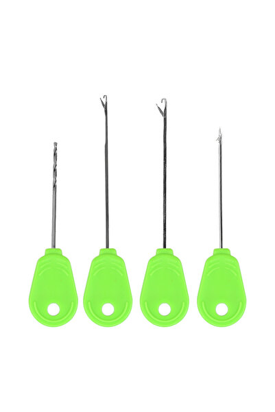 HIRISI BT05 أخضر BT06 4 قطع إبرة طعم صيد الكارب مع صندوق تخزين، خيوط طعم احتر...