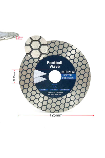 Choice1 قرص منشار ماسي للبلاط، مقاس 125 × 22.23 مم، 115/125 مم، شفرة قطع وطحن...