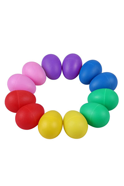 Choice 12 Pcs 12Pcs Plastic Egg Shakers Percussion Musical Eggs Maracas Easte...