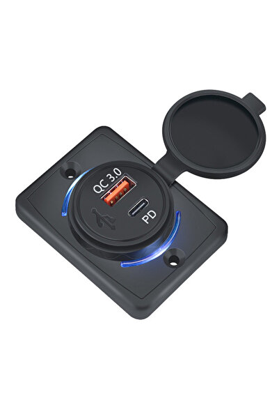 Choice kebidumei PD QC3.0 QC3.0+18WPD Car Charger Dual USB Adapter Round shap...