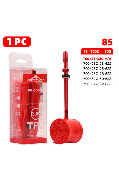 Choice Presta Valve 85mm MOTSUV Road Bike TPU Inner Tube 700×23-32C Aluminum ...