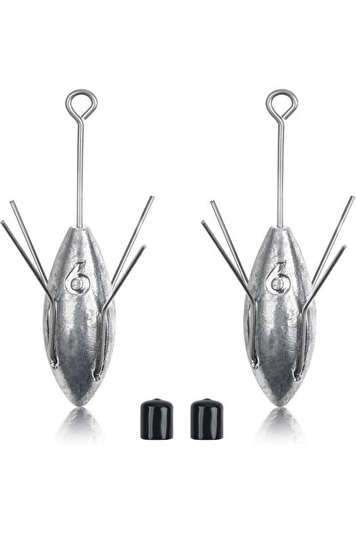 Choice 170 غرام (6 أونصة) - قطعتان من ثقل سبوتنيك ذو الذيل الطويل، أوزان صيد ...