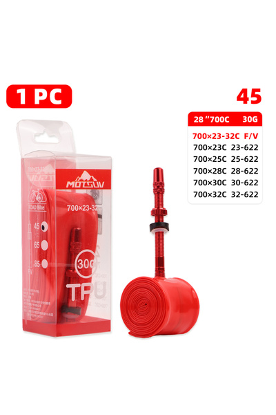 Choice Presta Valve 45mm MOTSUV Road Bike TPU Inner Tube 700×23-32C Aluminum ...