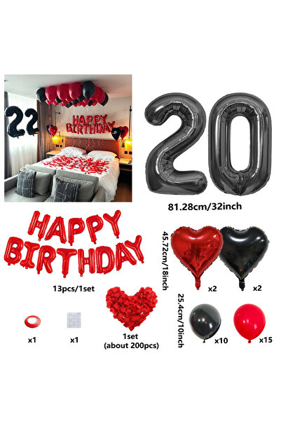 Choice بدلة أخرى لشخص يبلغ من العمر 20 عامًا، مجموعة بالونات لحفلة عيد ميلاد ...